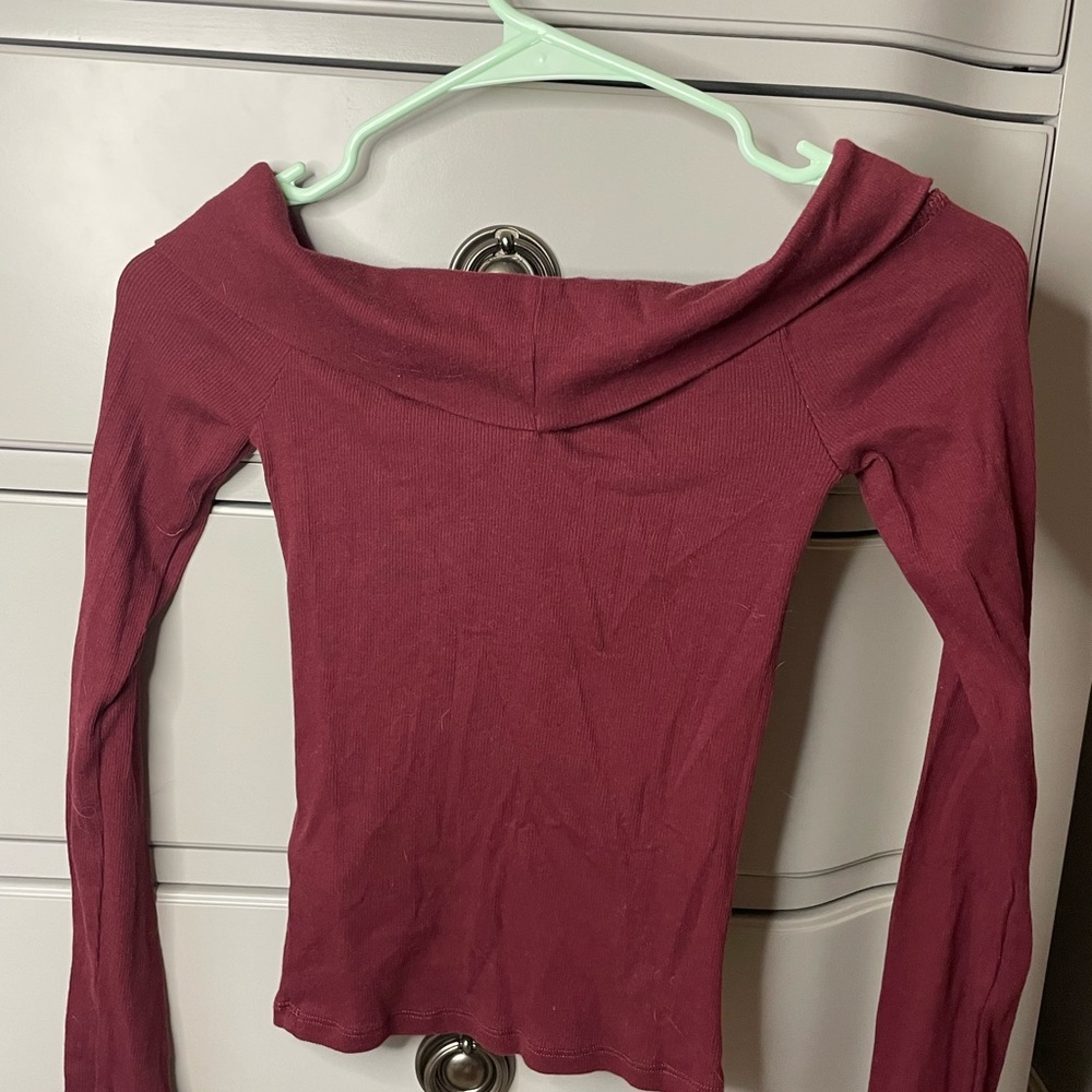 Cross top maroon - Picture 2 of 2